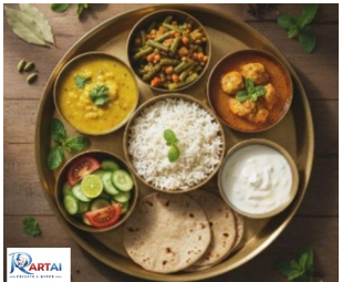Balanced Indian Thali for PCOS